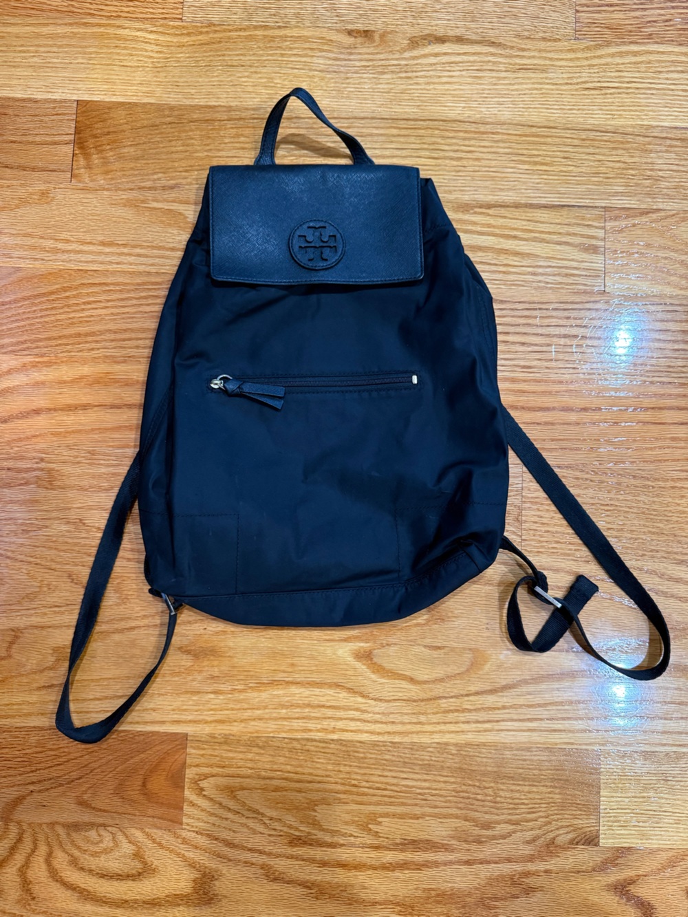 Tory Burch Black Nylon Backpack- Ella Nylon Backpack